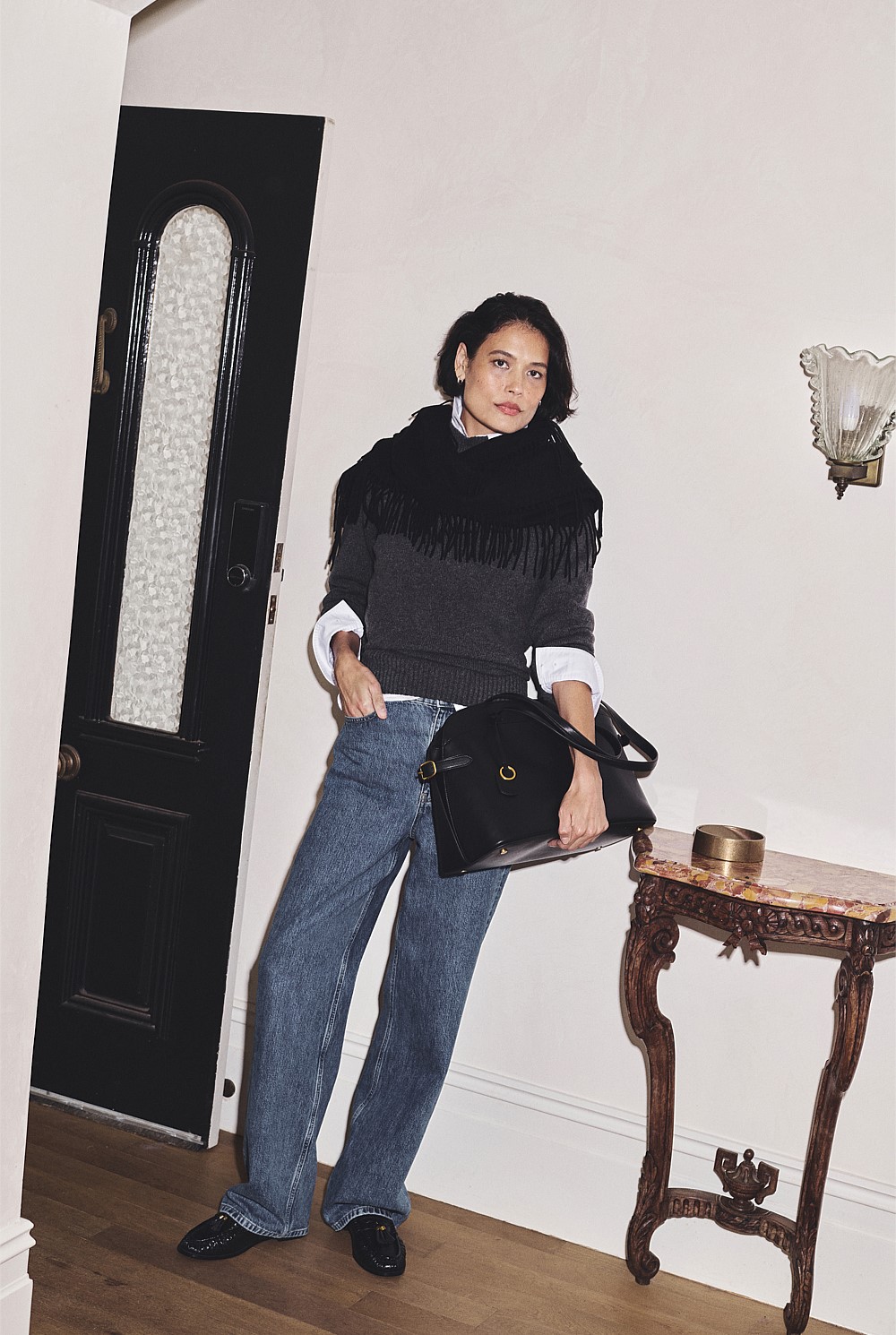 Merino Funnel Neck Knit