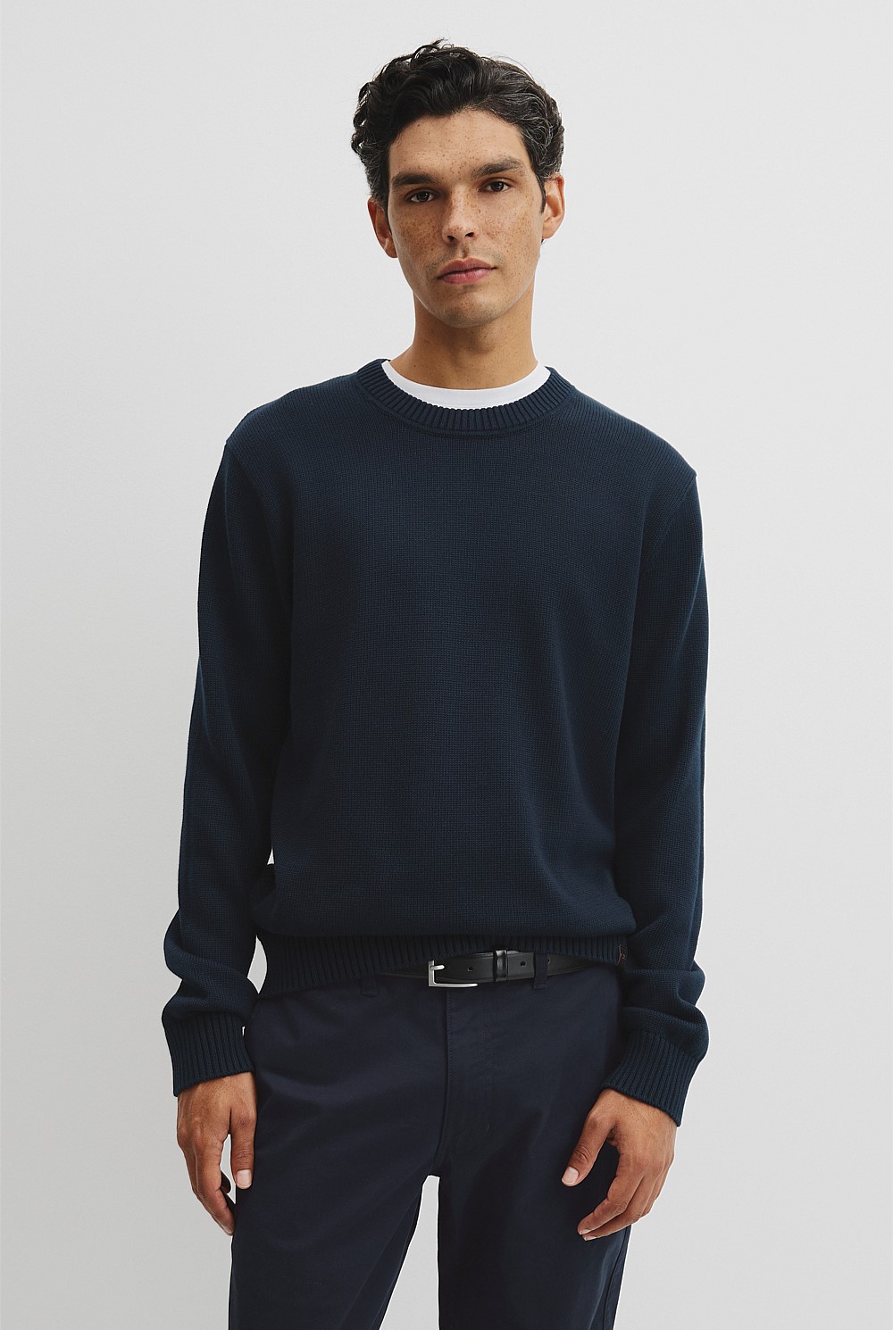 Australian Good Earth Cotton Crew Neck Knit