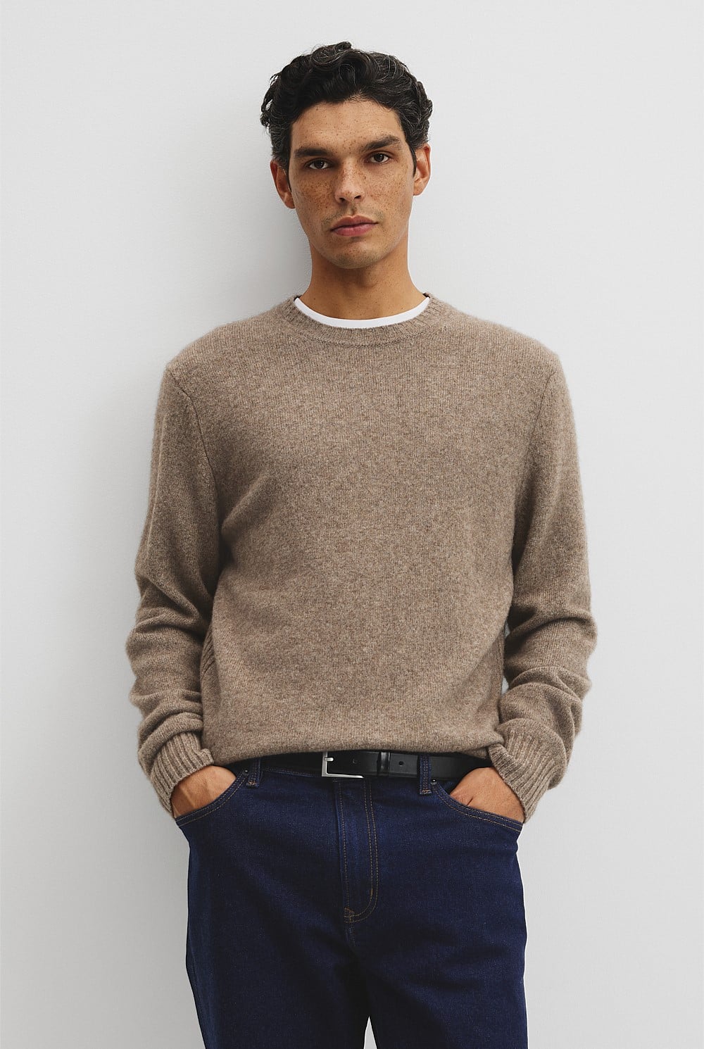 Merino Wool Yak Crew Neck Knit
