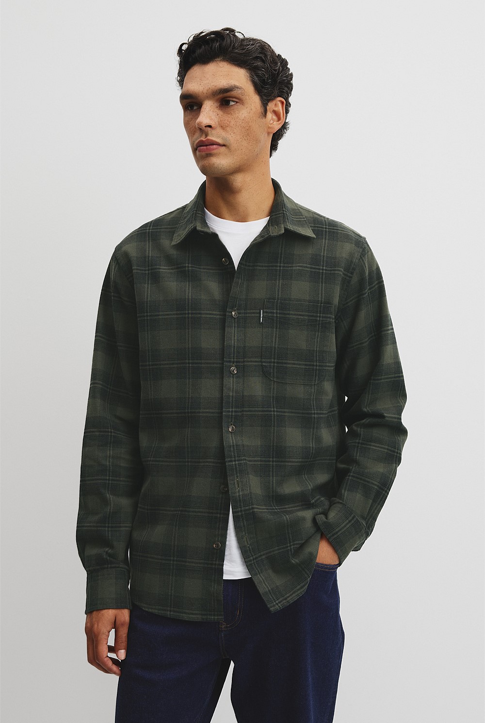 Regular Fit Flannel Check Shirt