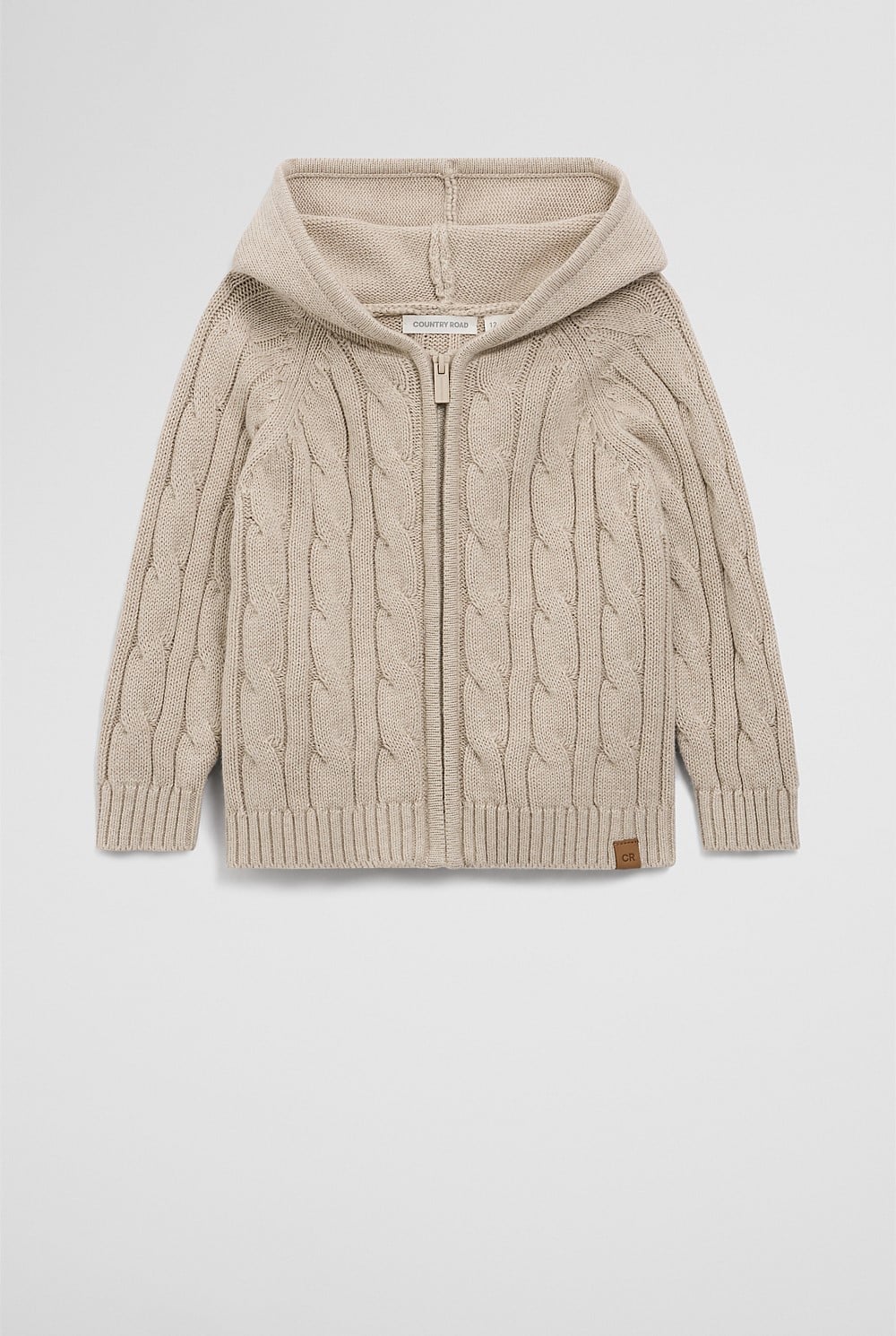 Hooded Zip Through Cardigan