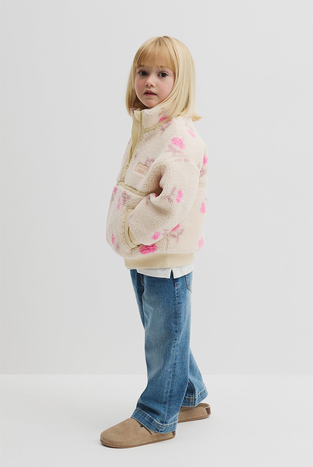 Printed Sherpa Sweat