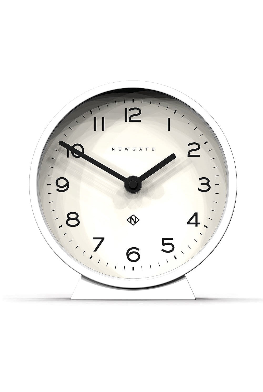 M Mantel Clock - Pebble White