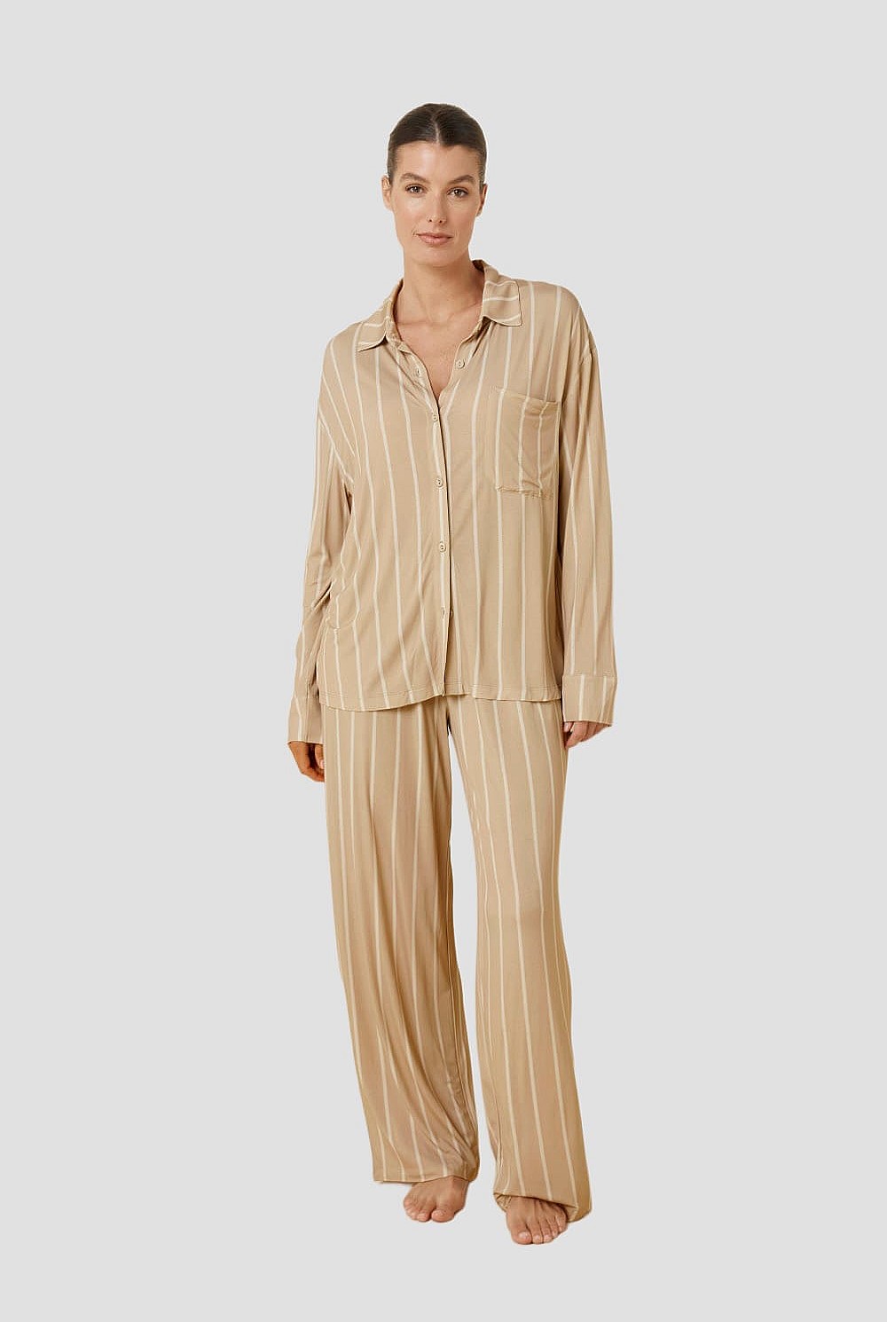 Harlow Bamboo Striped Pj Set