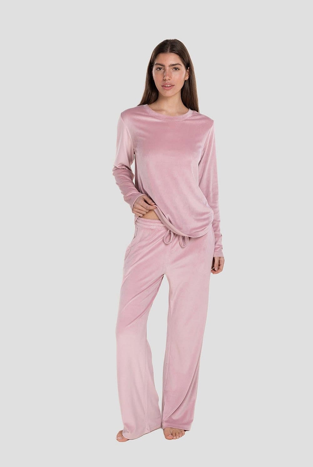 Thea Velour Long Lounge Set