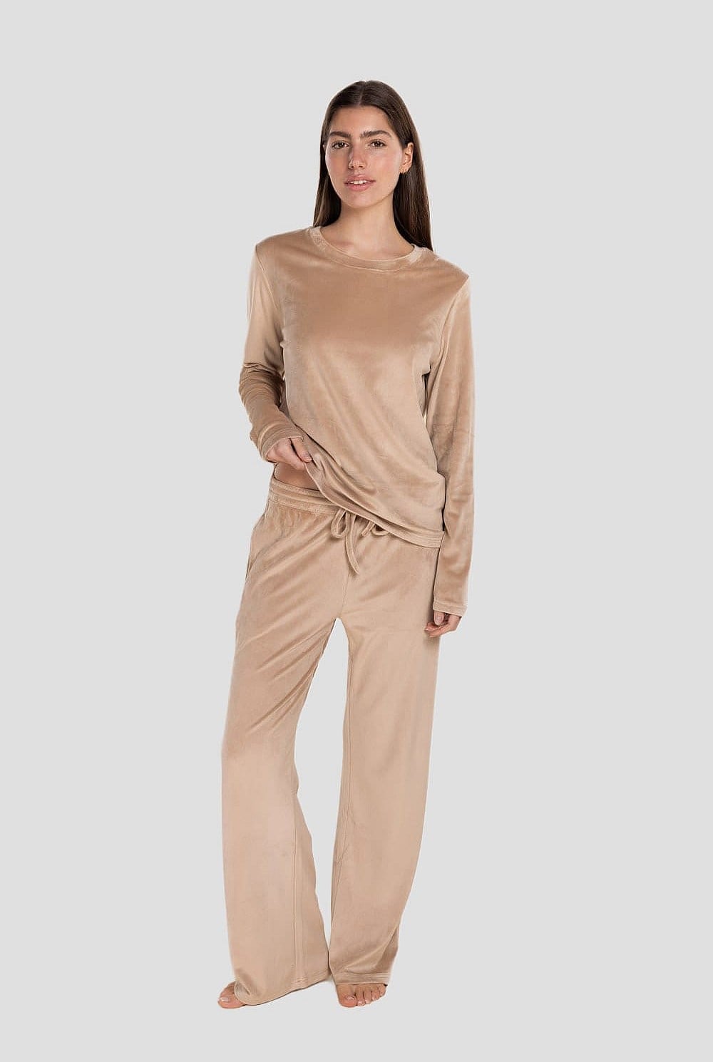 Thea Velour Long Lounge Set