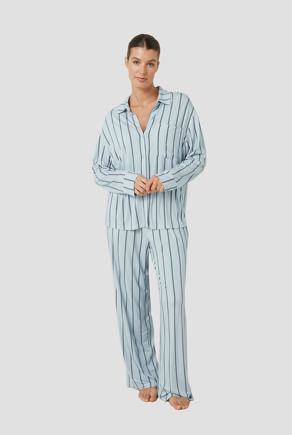 Harlow Bamboo Striped Pj Set