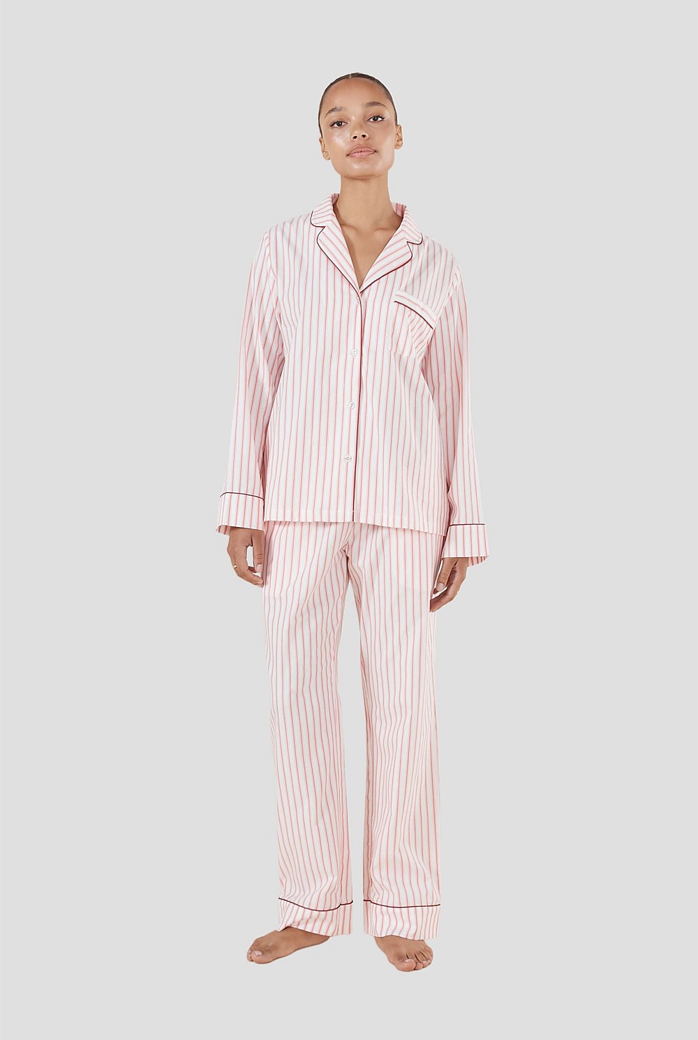 Octavia Cotton Stripe Pj Set