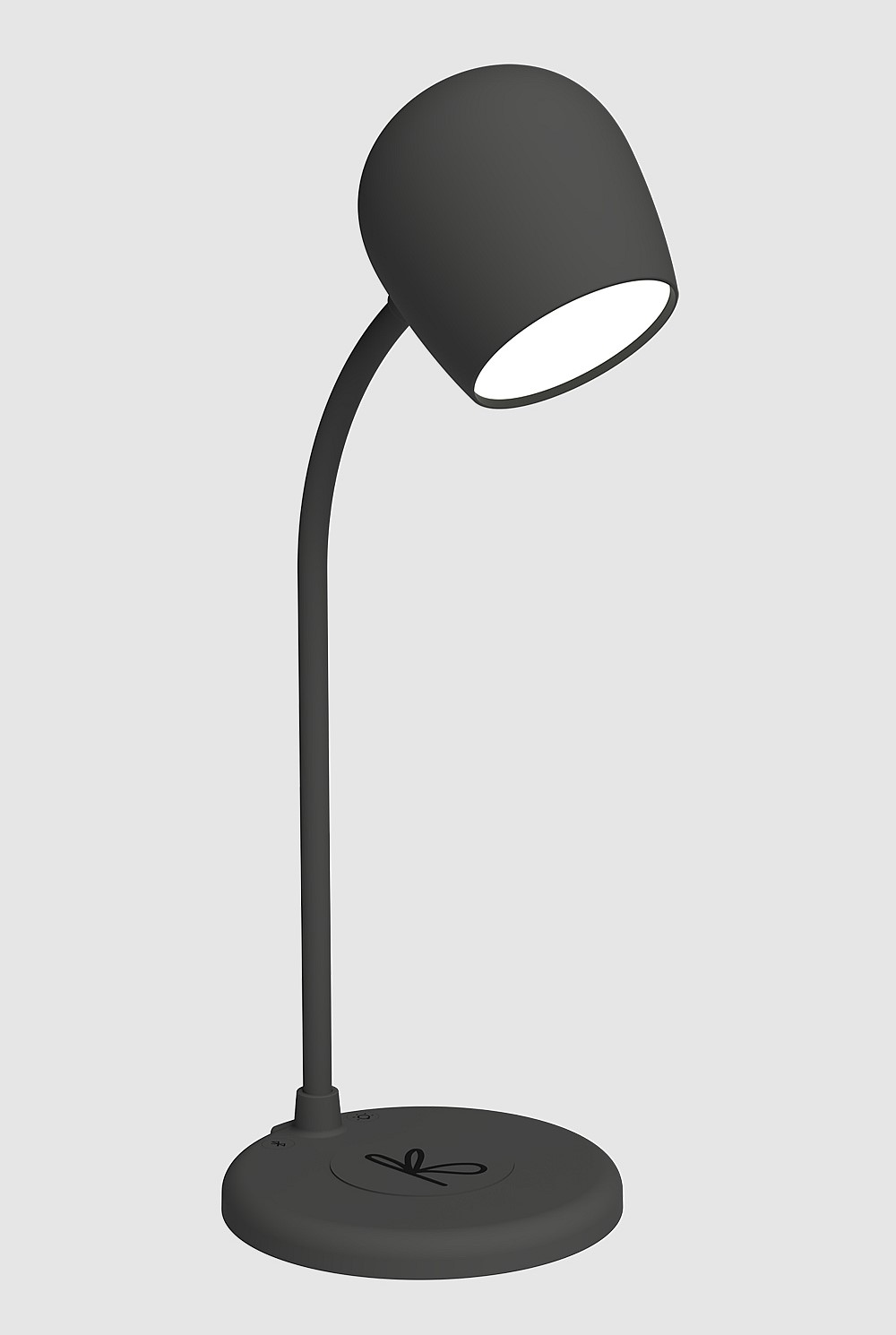 Ellie Smart Lamp With Bluetooth Speaker & Qi Wireless Charger - Black