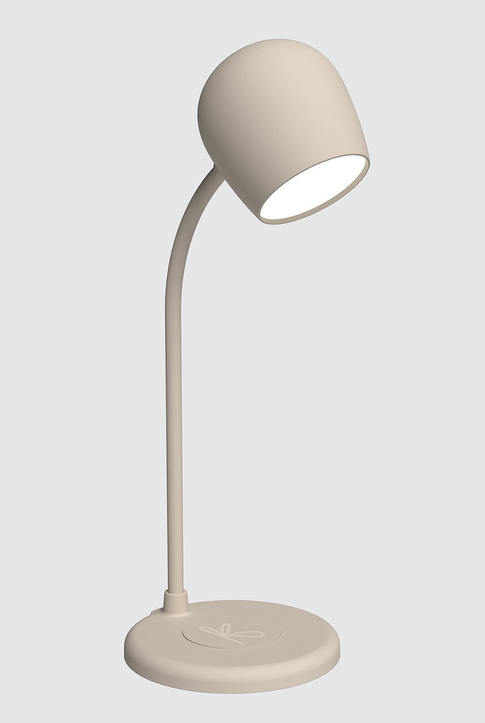 Ellie Smart Lamp With Bluetooth Speaker & Qi Wireless Charger - Ivory Sand
