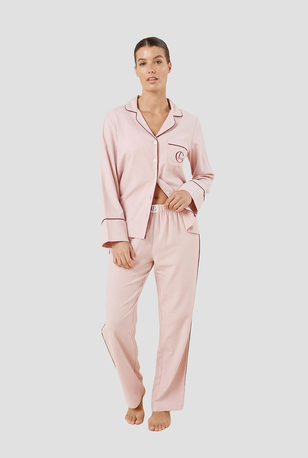 Isabella Brushed Cotton Pj Set