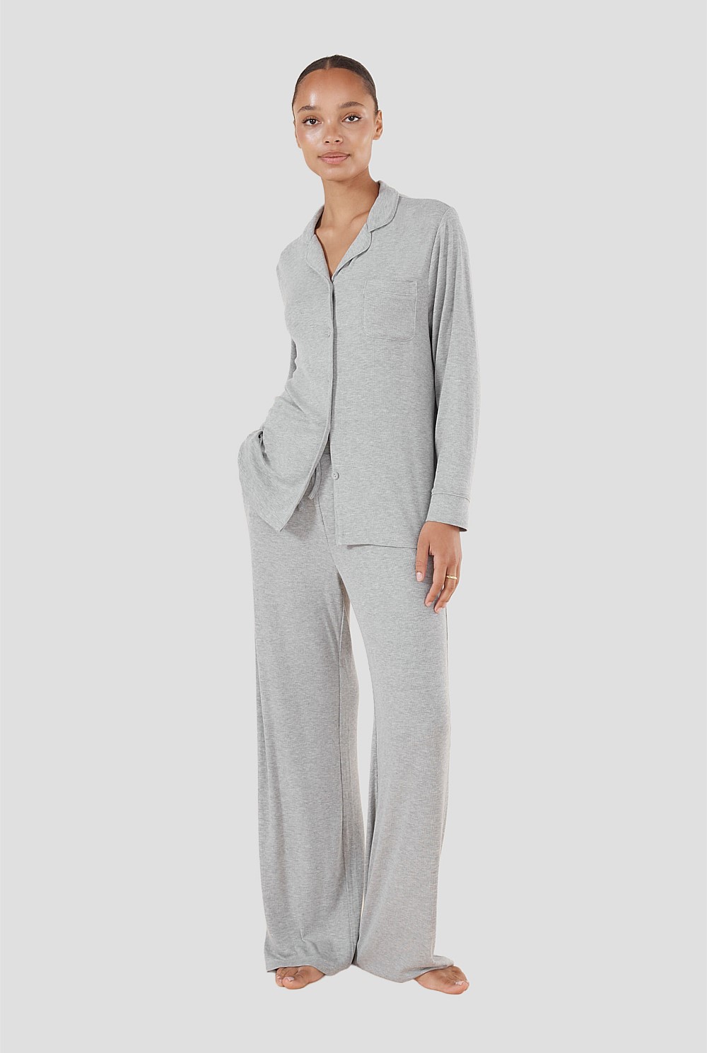 Emilia Ribbed Lounge Pj Set