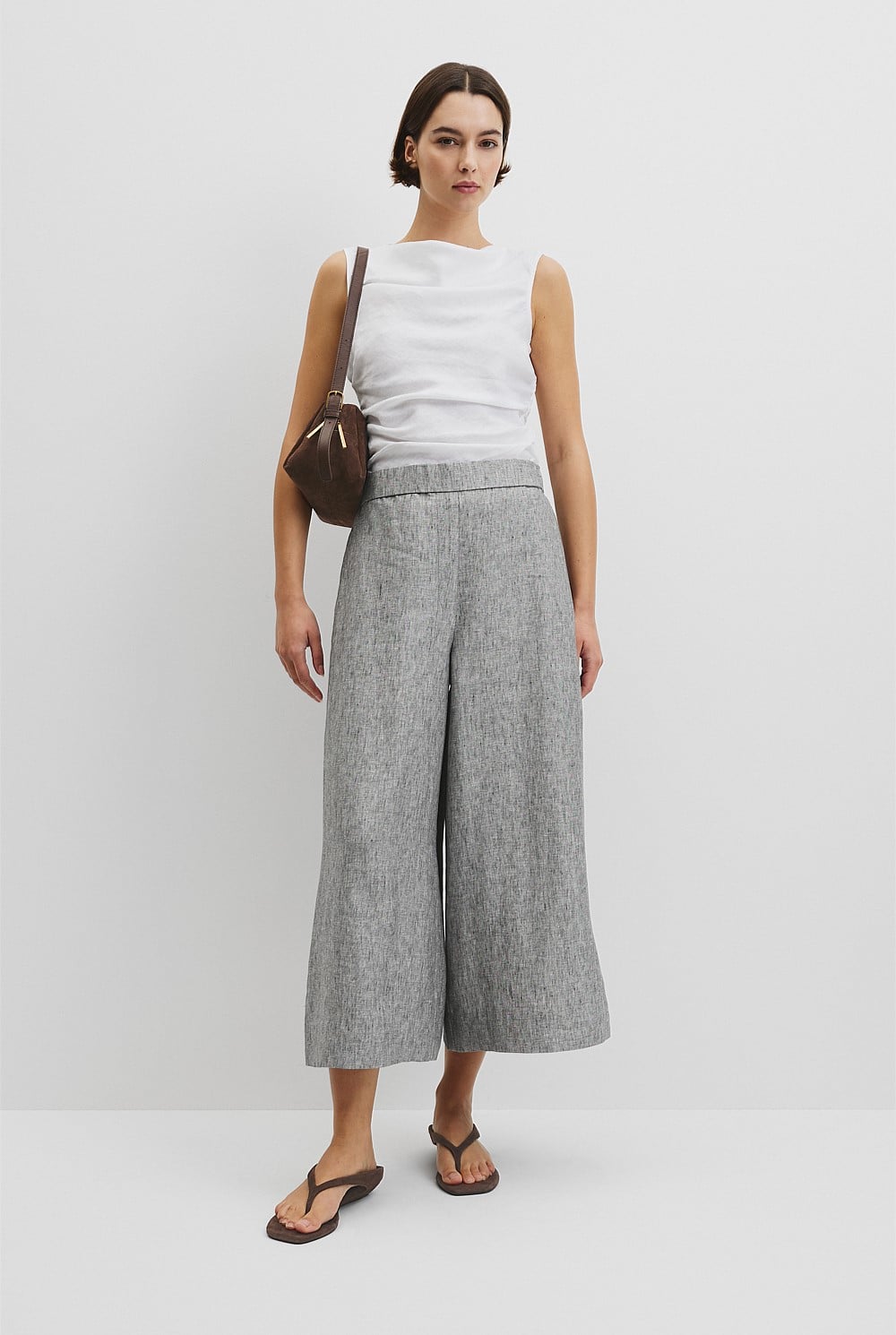 Linen Wide Leg Pant