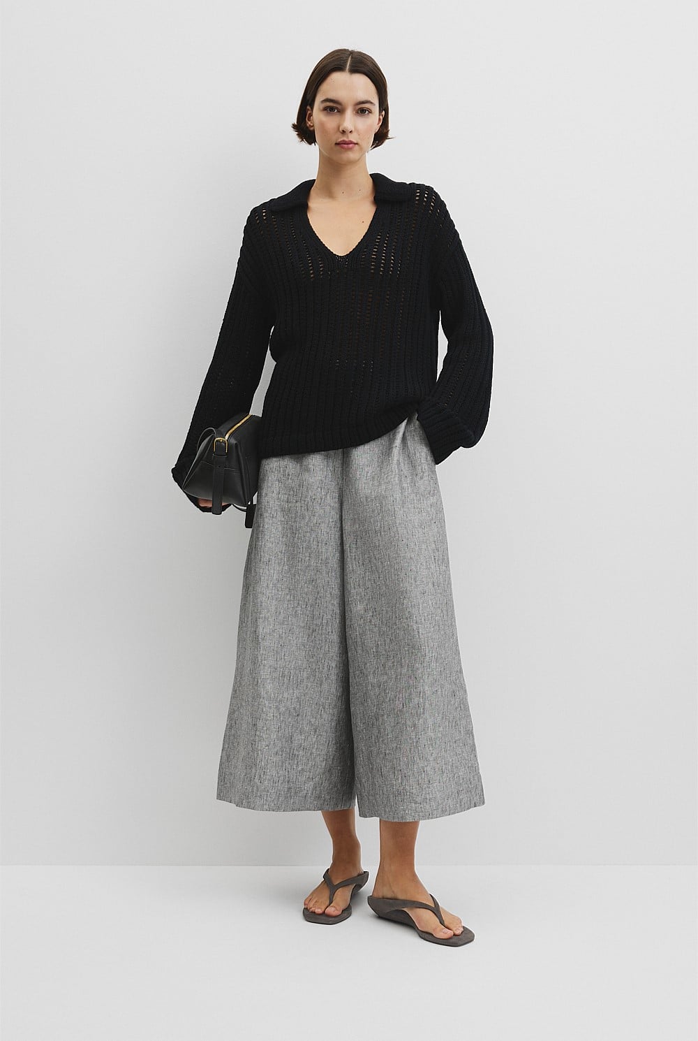 Australian Good Earth Cotton Long Sleeve Tape Knit