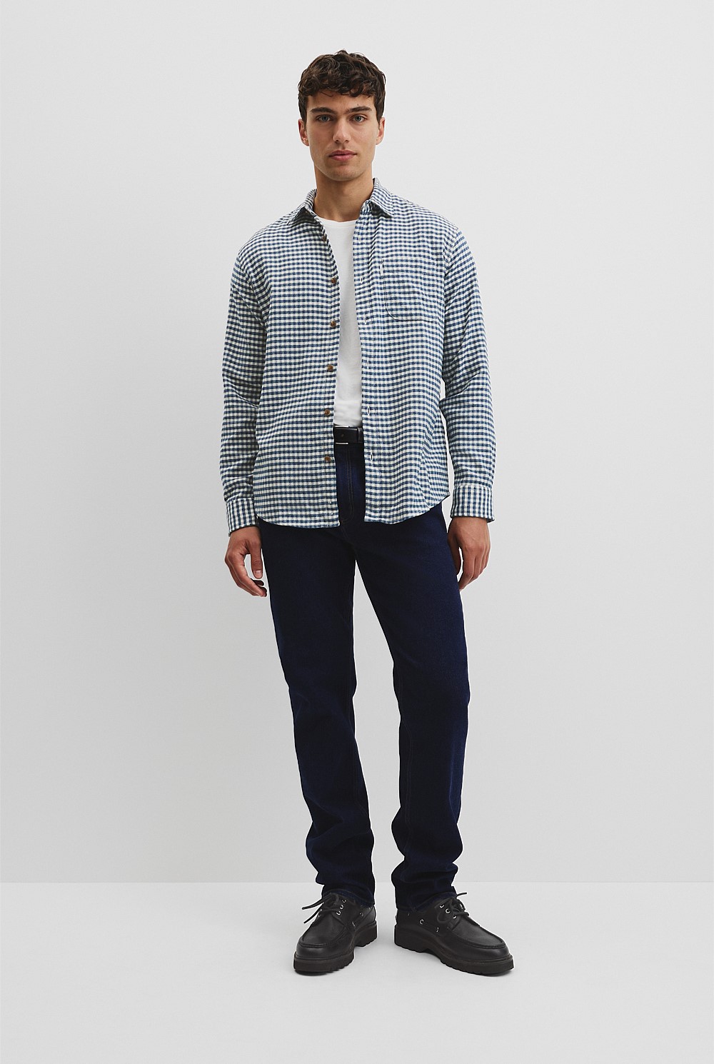 Regular Fit Flannel Gingham Shirt