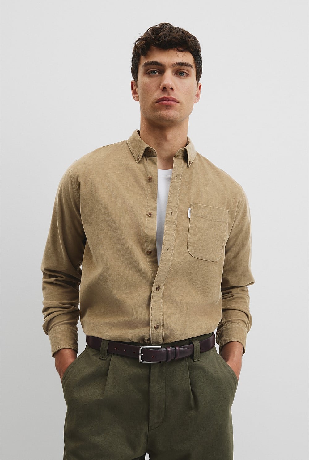 Regular Fit Corduroy Shirt
