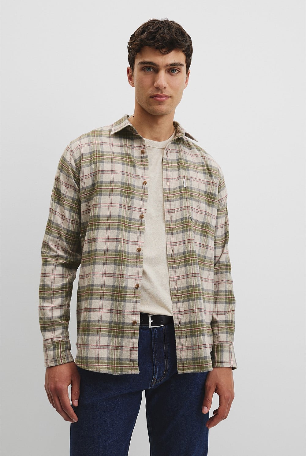 Regular Fit Flannel Check Shirt