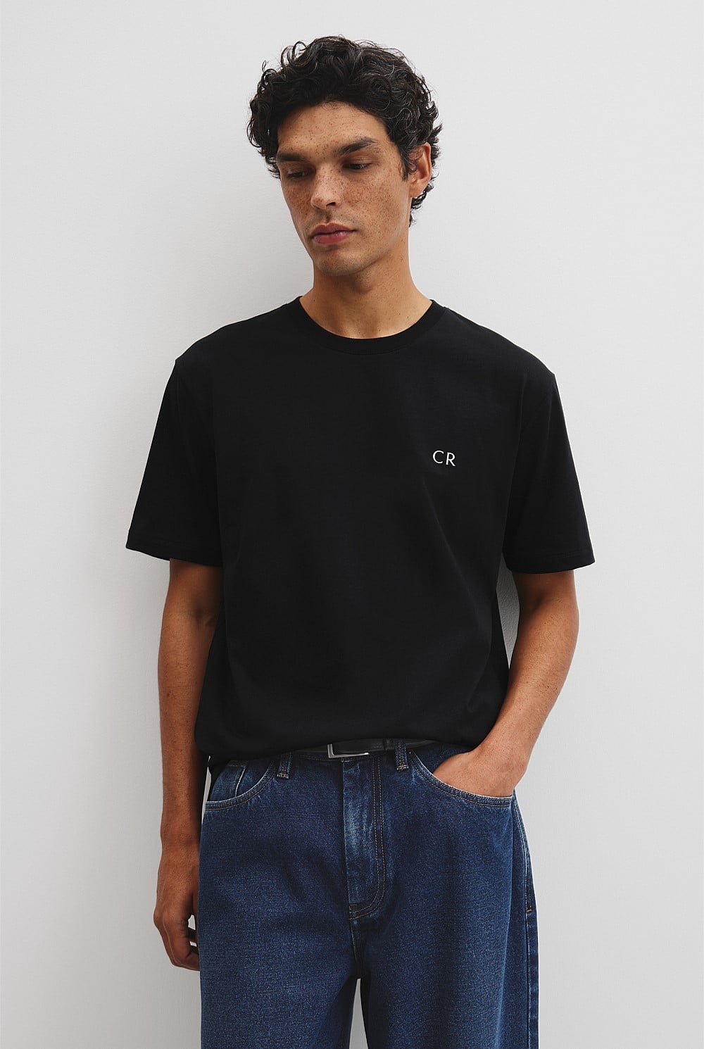 Short Sleeve Australian Cotton Country Road Modern Logo T-Shirt