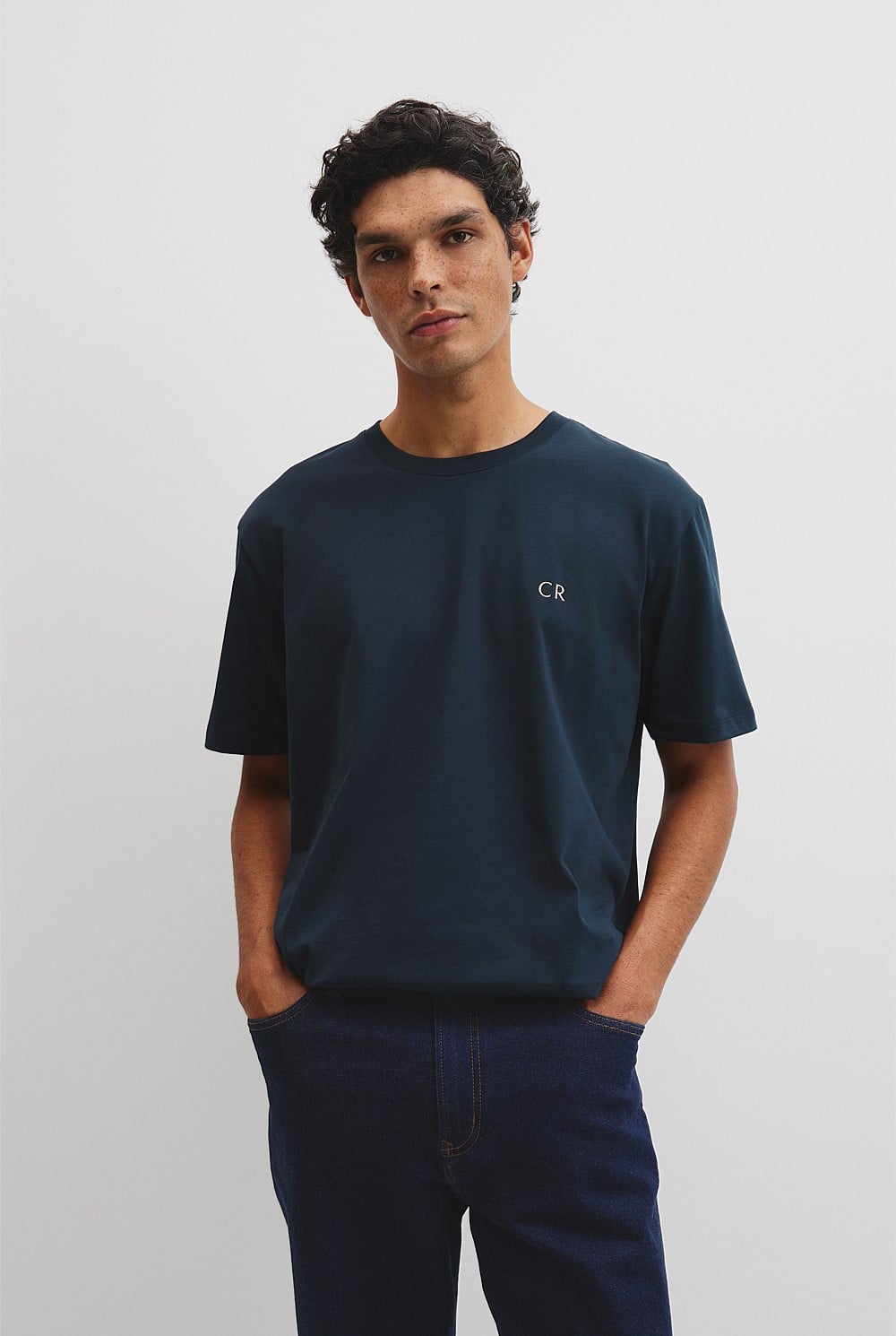 Short Sleeve Australian Cotton Country Road Modern Logo T-Shirt