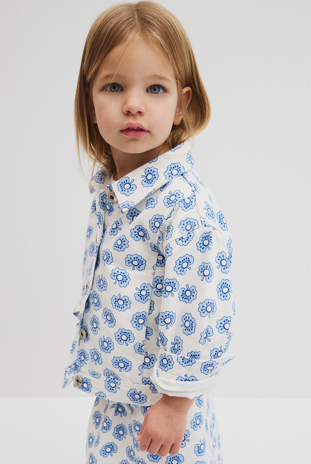 Printed Denim Jacket