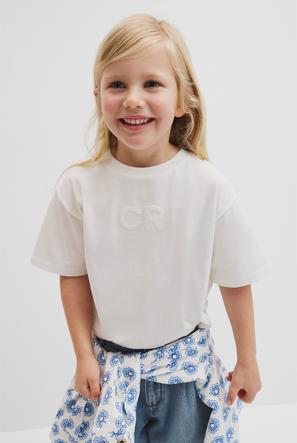 Short Sleeve Sequin Logo T-Shirt