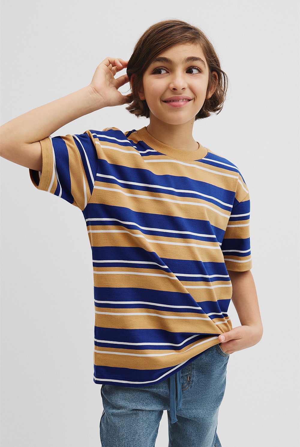 Relaxed Stripe Short Sleeve T-Shirt