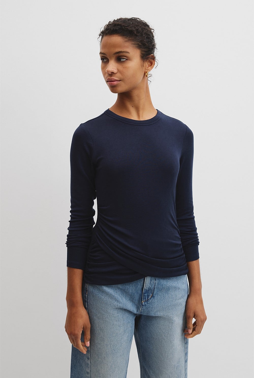 Jersey Wrap Top