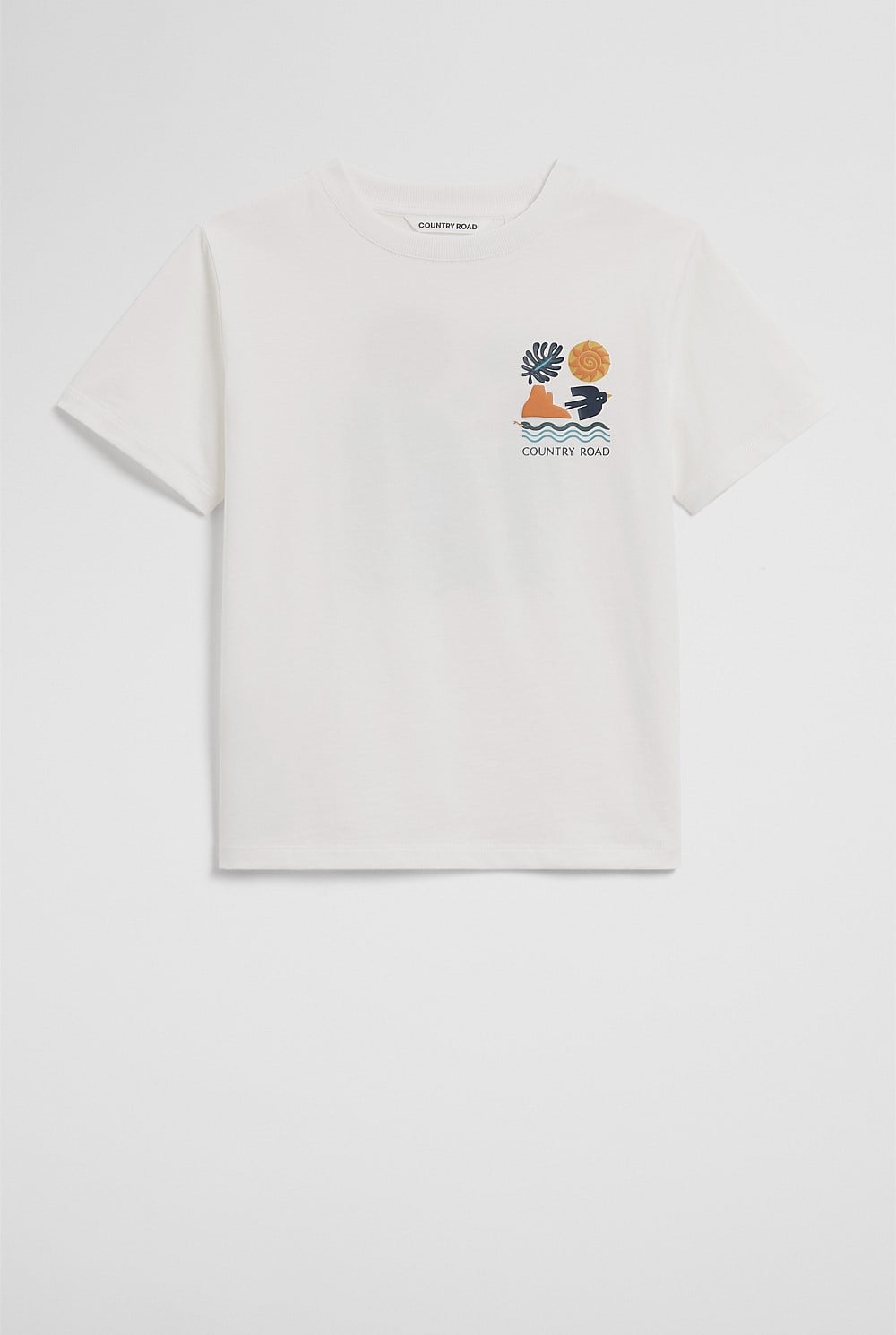 Australian Cotton Relaxed Mountain Short Sleeve T-Shirt