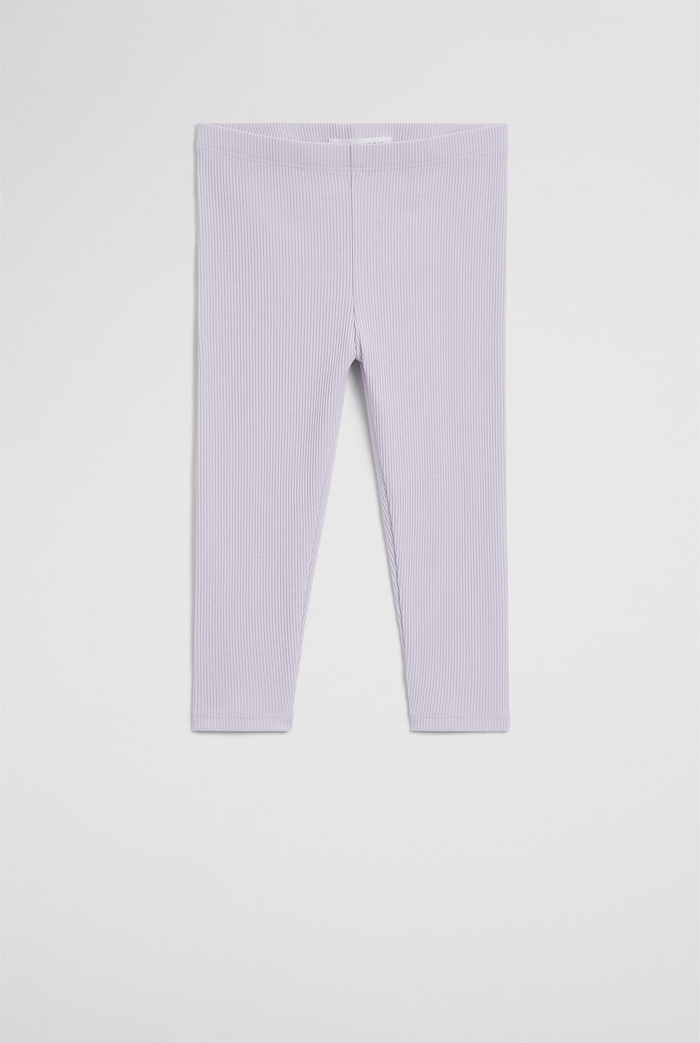 Organically Grown Cotton Blend Solid Rib Legging