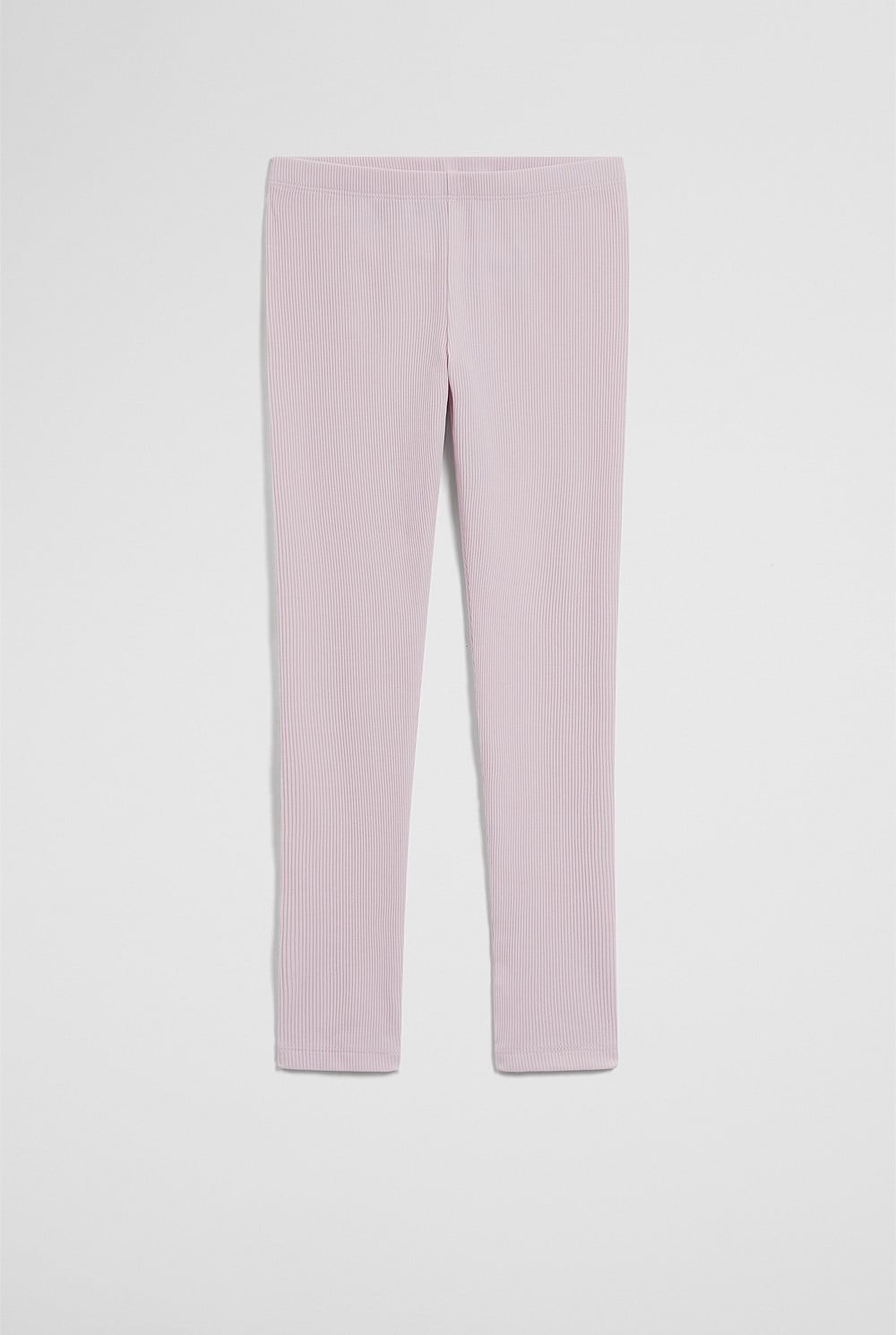 Organically Grown Cotton Blend Solid Rib Legging