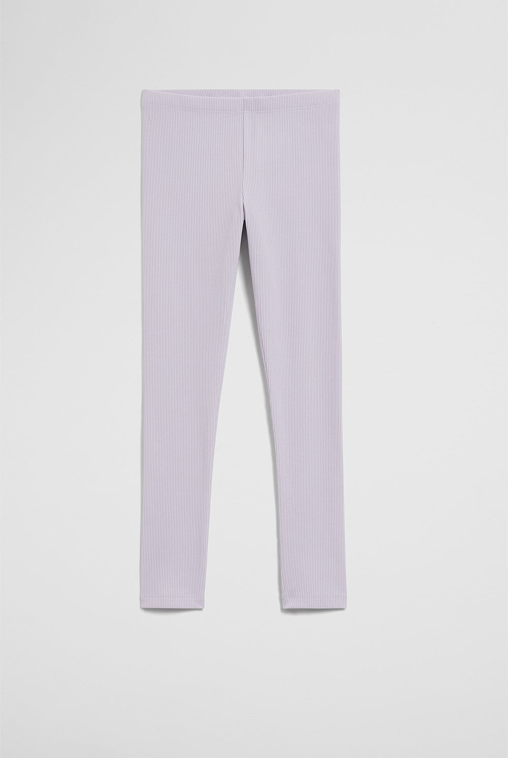 Organically Grown Cotton Blend Solid Rib Legging