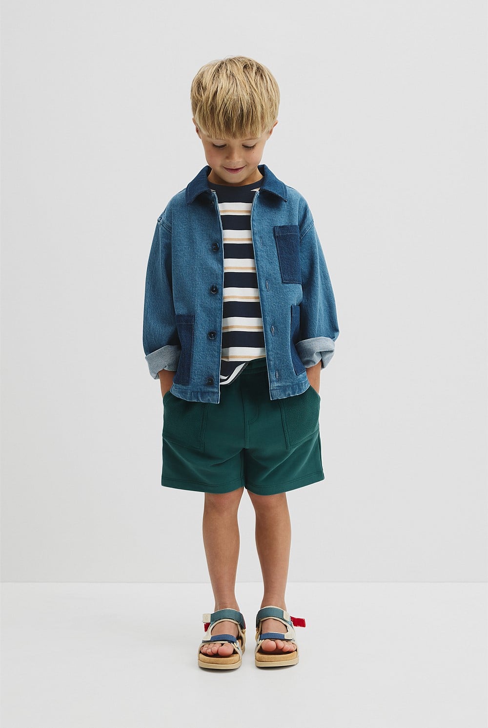 Australian Cotton Pocket Detail Sweat Straight