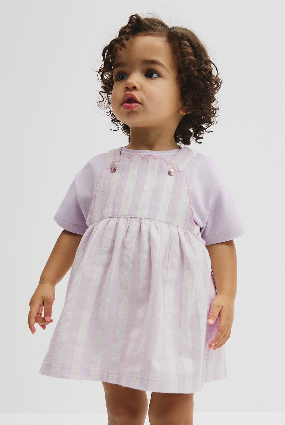 Stripe Pinafore
