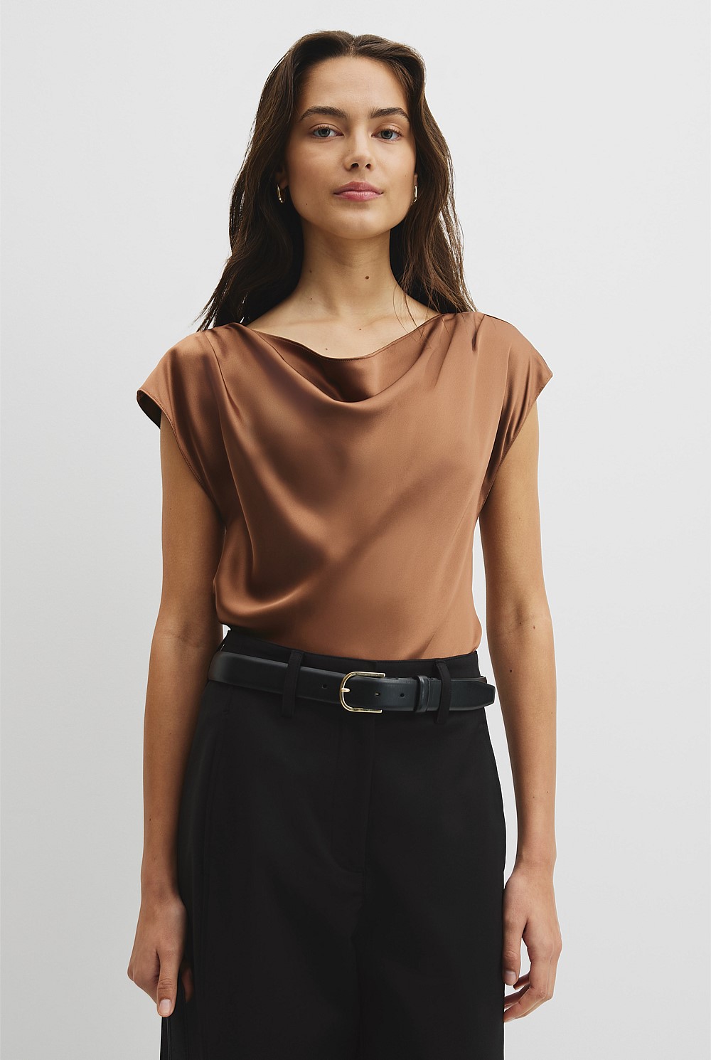 Satin Shell Top