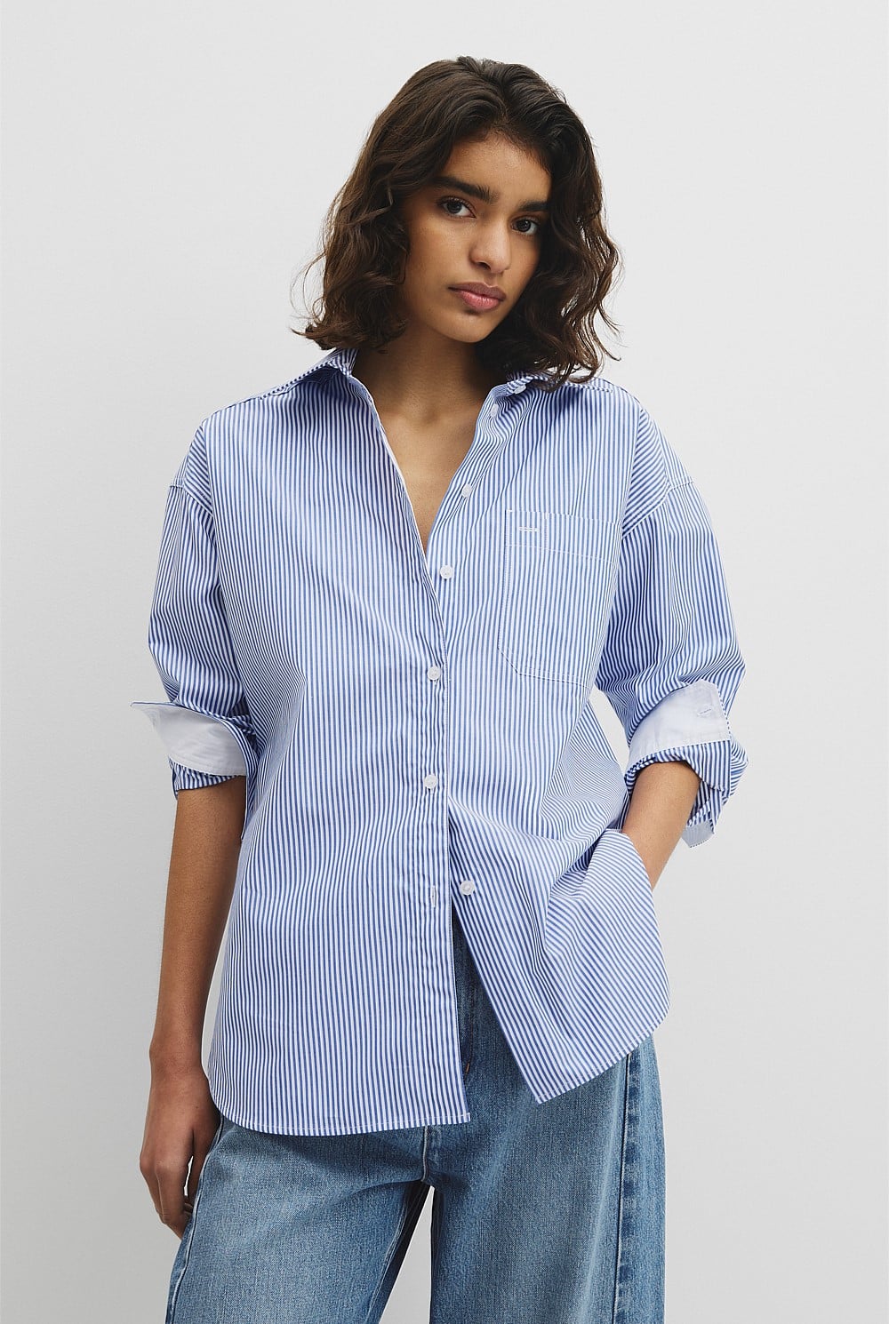 Stripe Poplin Shirt