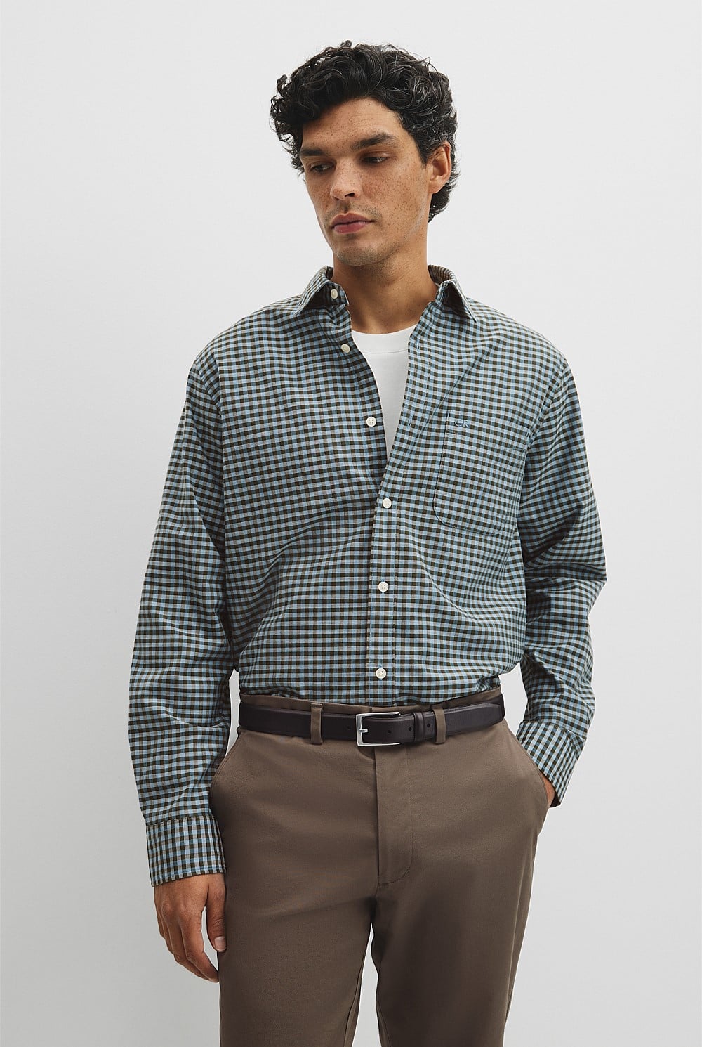 Regular Fit Cotton Gingham Shirt