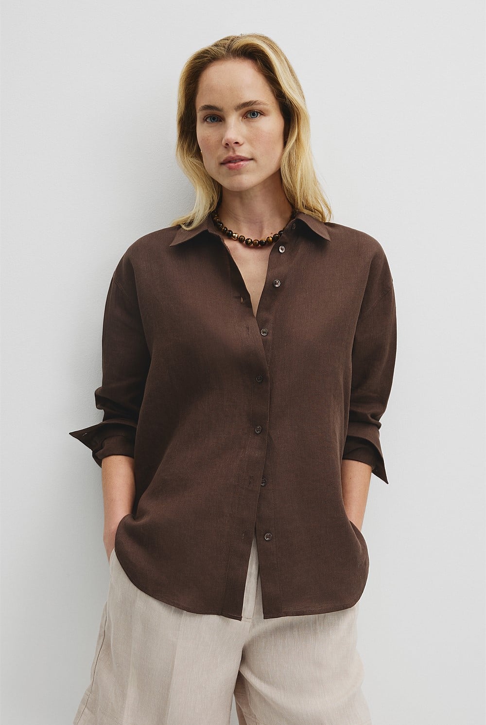 Oversized Linen Shirt