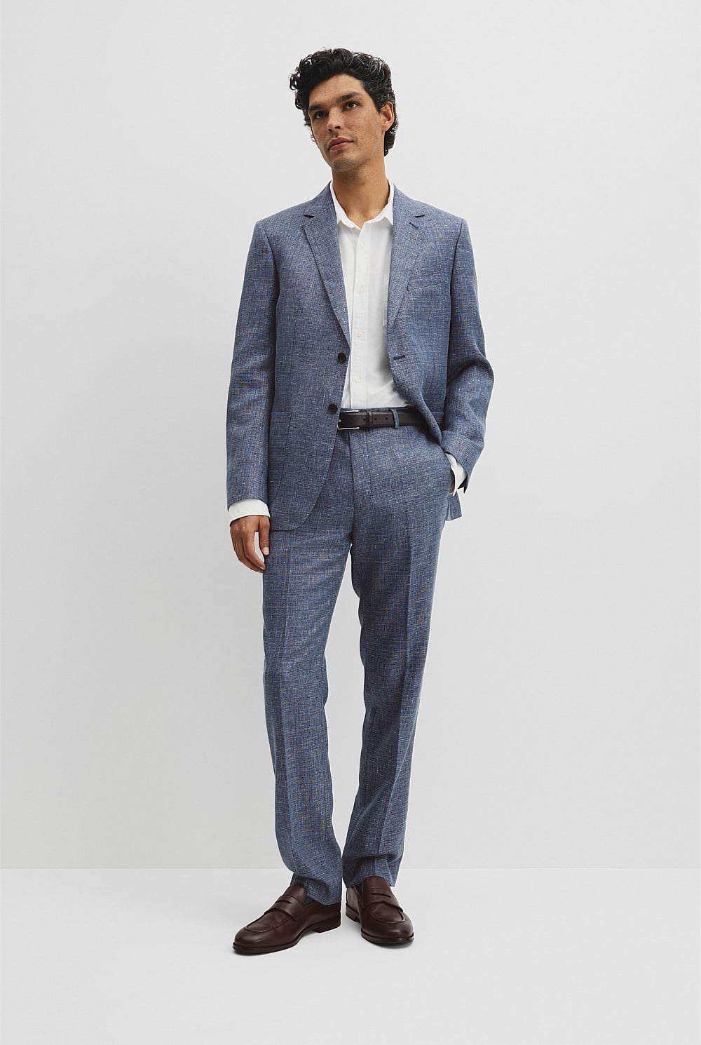 Regular Wool Houndstooth Pant