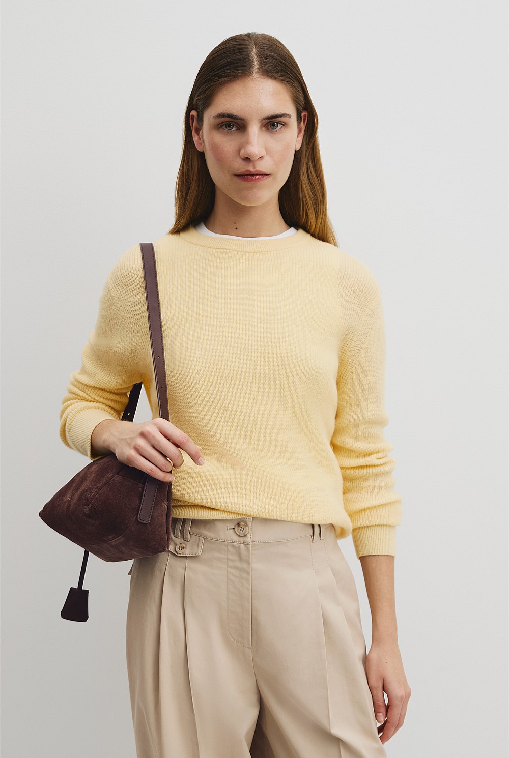 Lightweight Crew Neck Knit