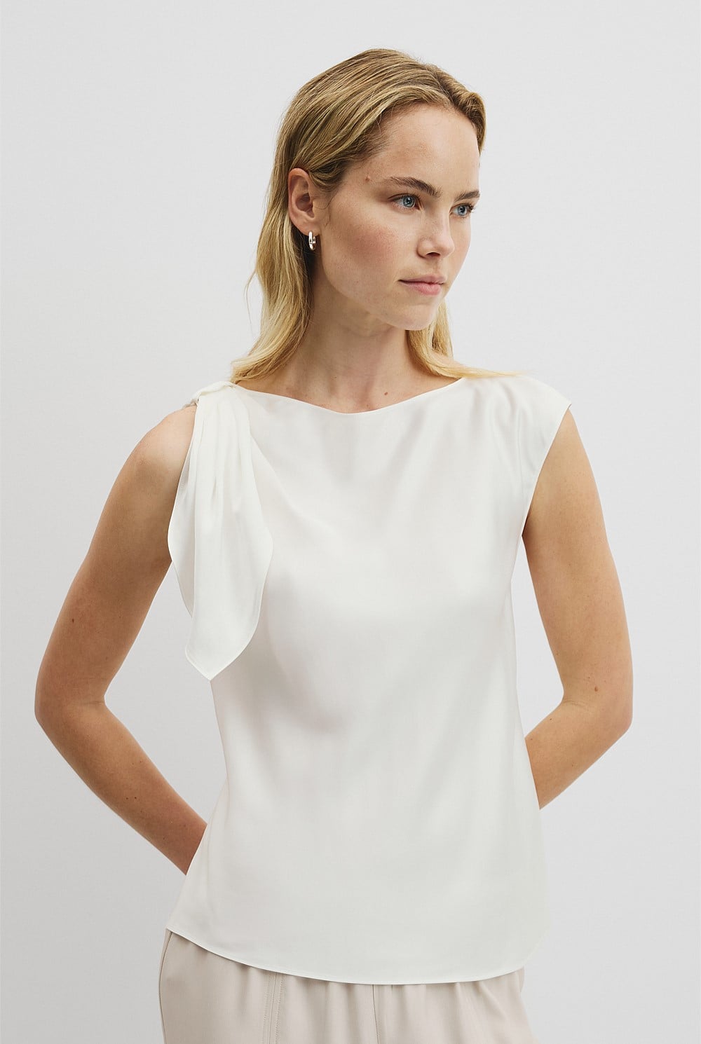 Tie Shoulder Top