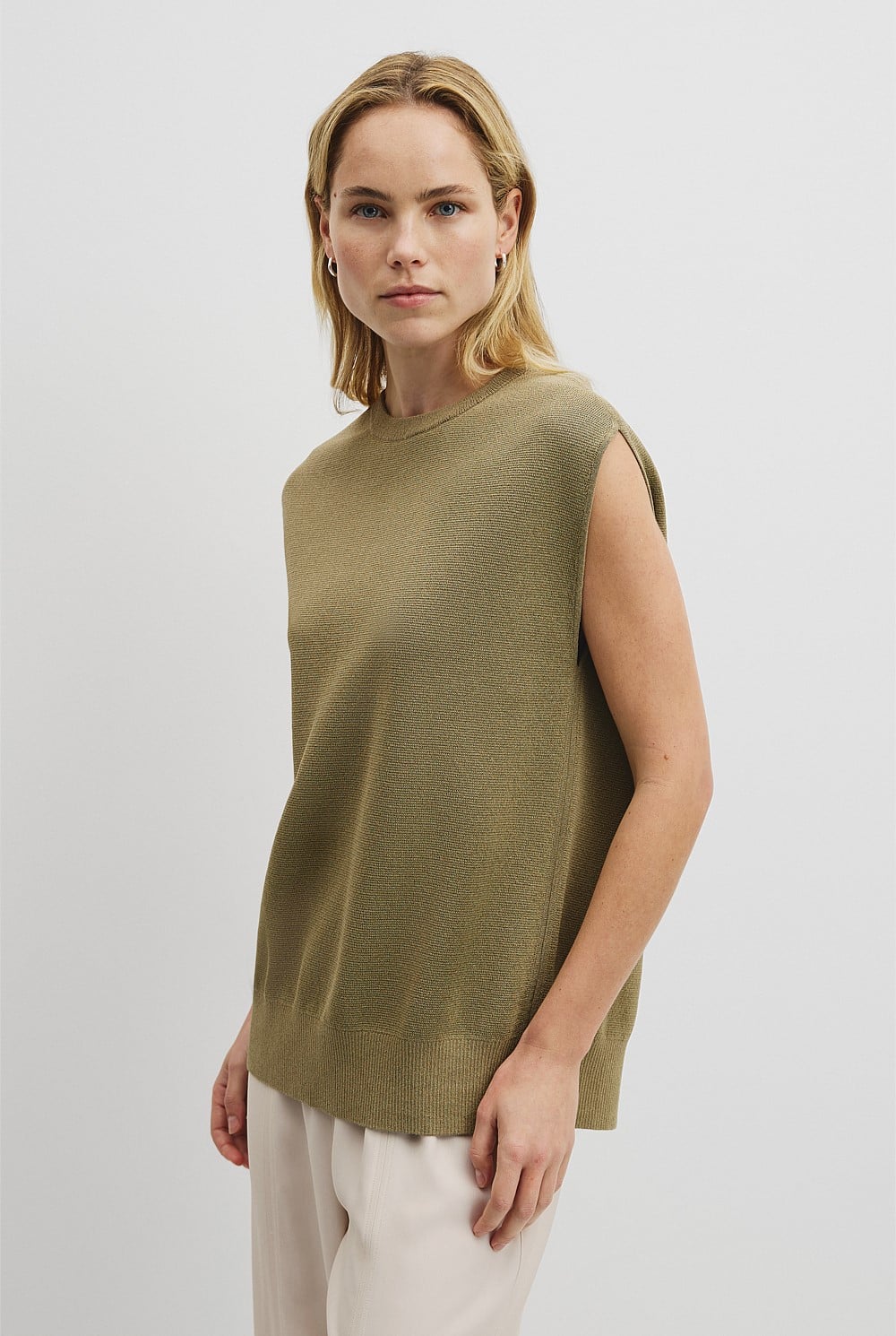High Neck Sleeveless