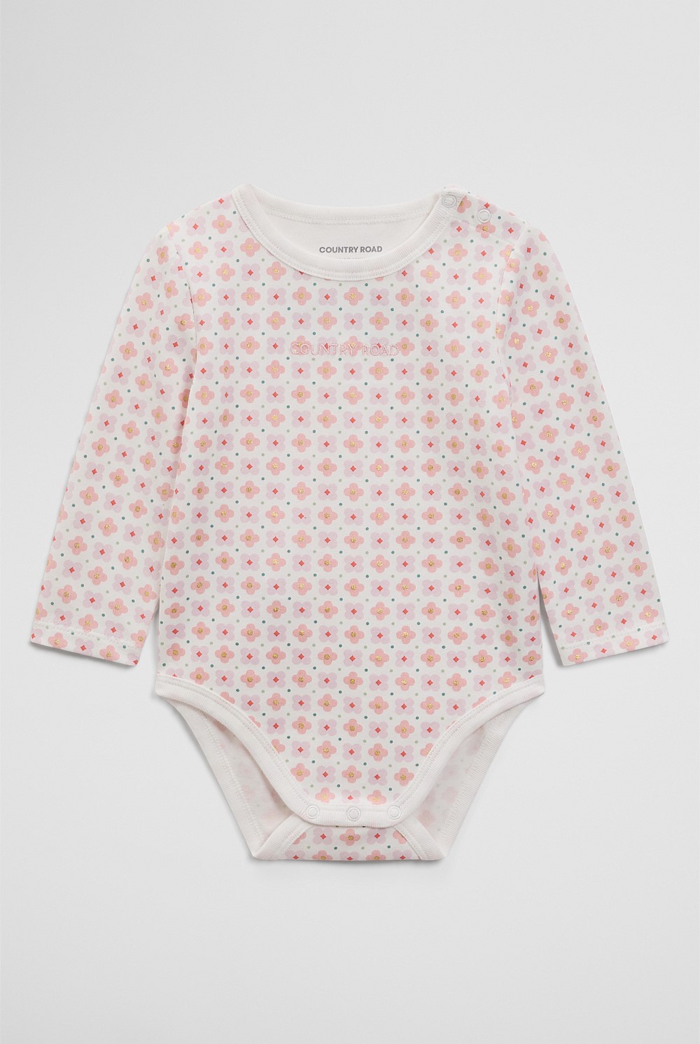 Long Sleeve Pointelle Frill Bodysuit