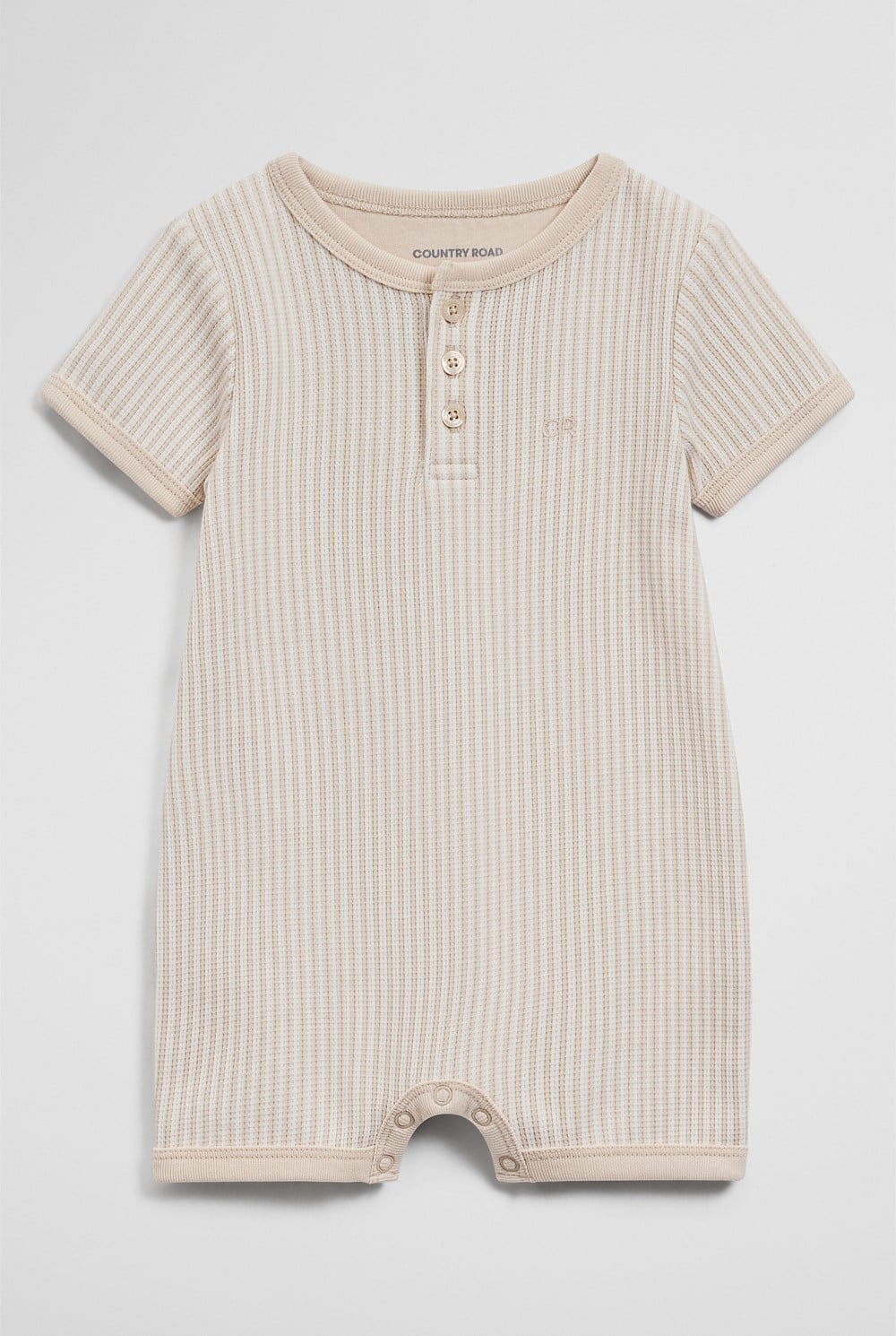 Short Sleeve Waffle Romper
