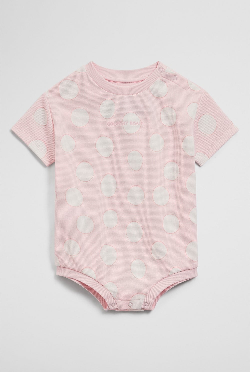 Oversized Waffle Short Sleeve Bodysuit