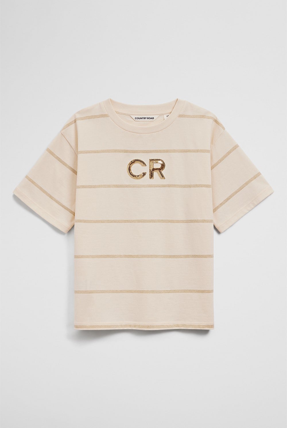 Short Sleeve Sequin Logo T-Shirt