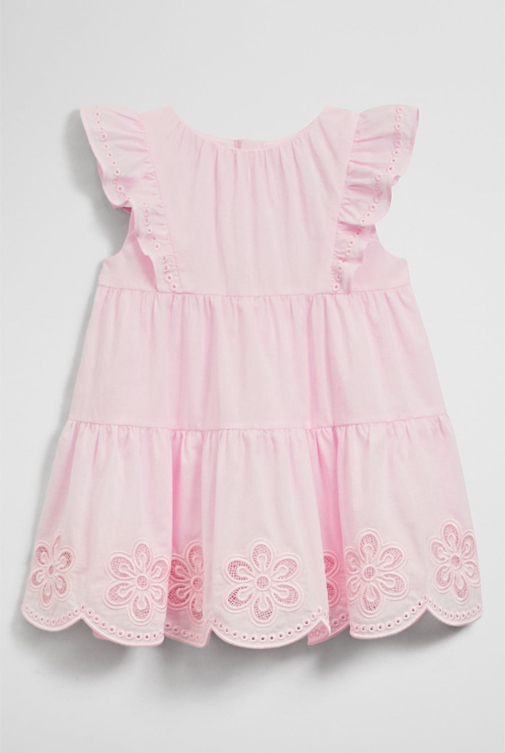 Sleeveless Scallop Frill Dress