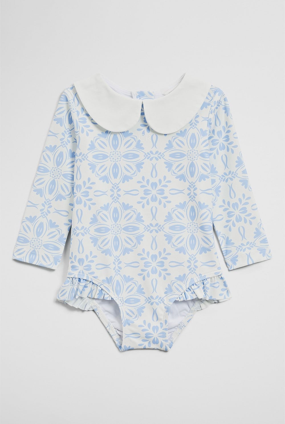 Long Sleeve Spot One Piece Swimsuit