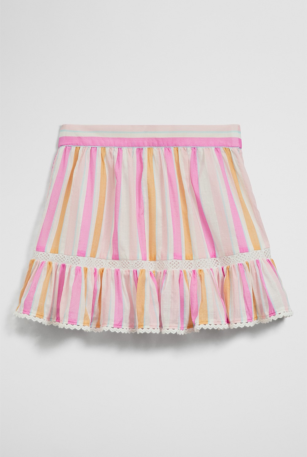 Print Ruffle Skirt