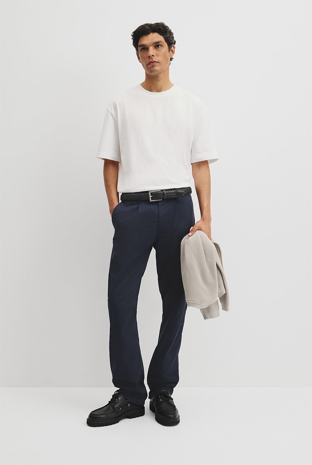 Australian Cotton Pleated Chino