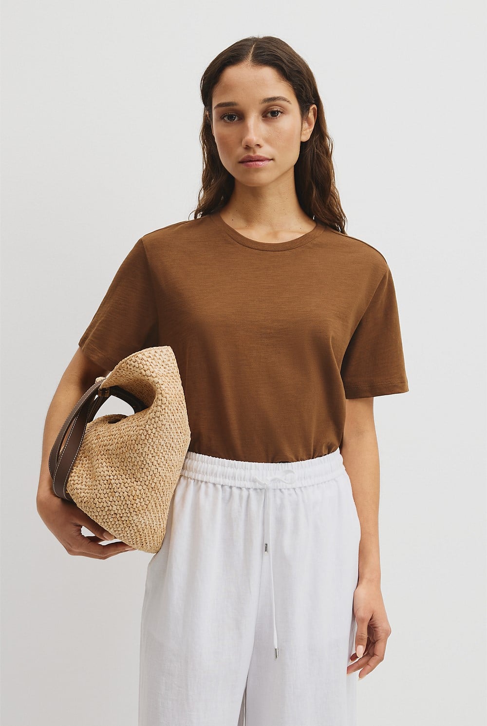 Textured Short Sleeve Slub T-Shirt